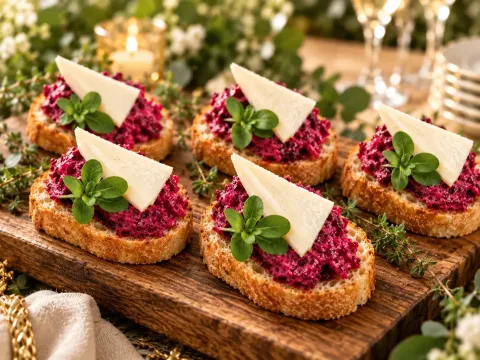 Beetroot and Cheese Sandwiches