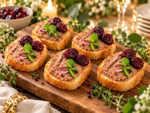Open Sandwiches with French Pâté